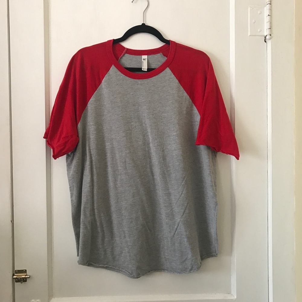 American Apparel baseball tee